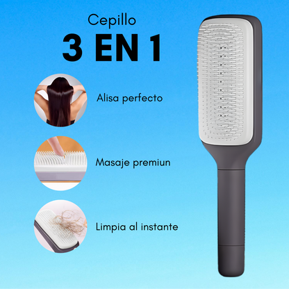 Cepillo Masajeador con Sistema de Limpieza Automática