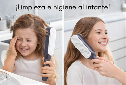 Cepillo Masajeador con Sistema de Limpieza Automática